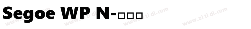 Segoe WP N字体转换